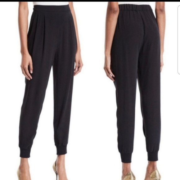 Eileen Fisher Pants - Elieen Fisher 100%silk black jogger pants